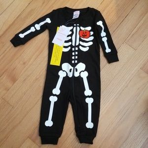Gymboree skeleton onesie Halloween
